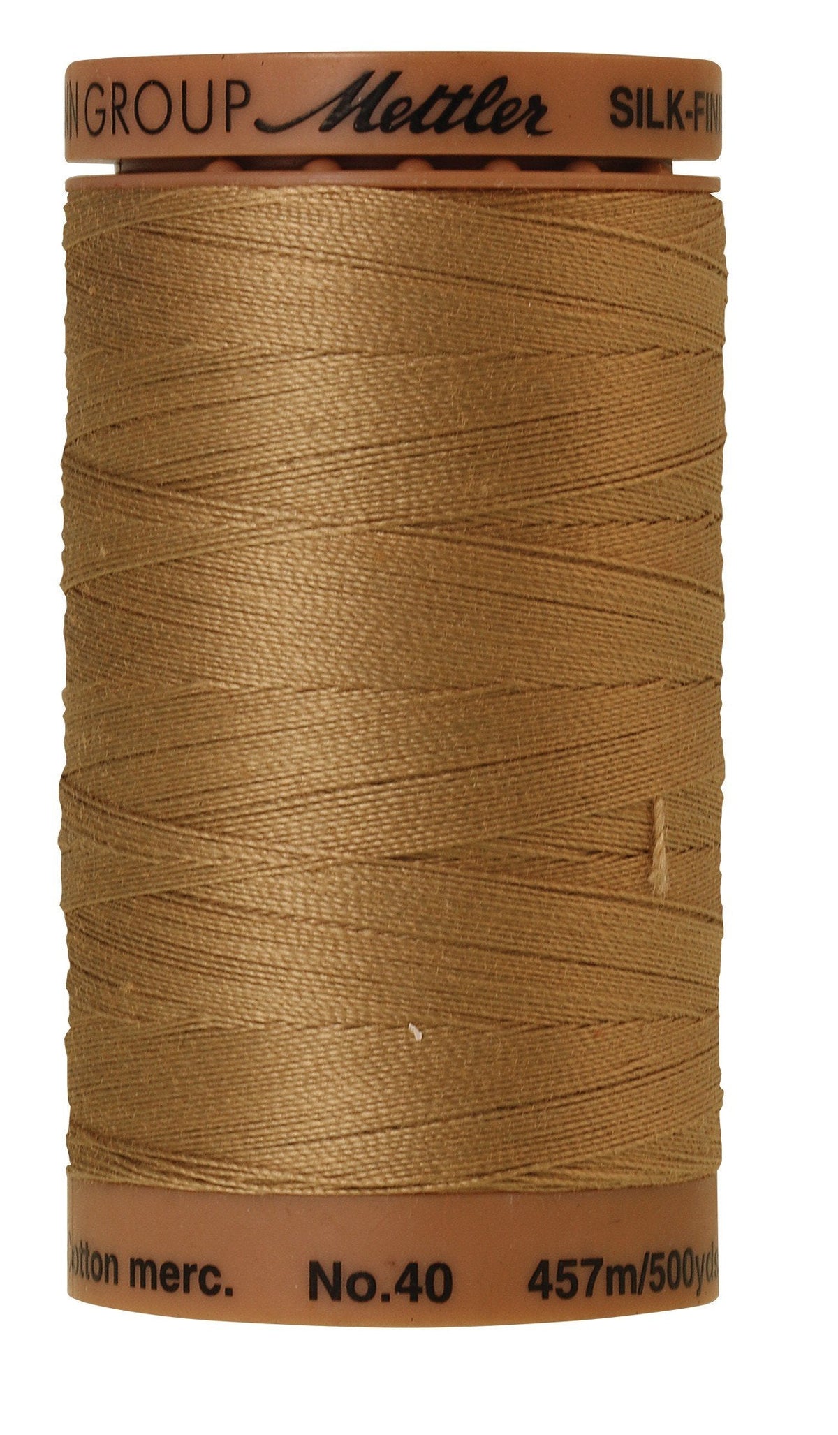 Fil de coton Mettler Silk-Finish, 40WT, uni, 500 vg/457 m, Crème Caramel
