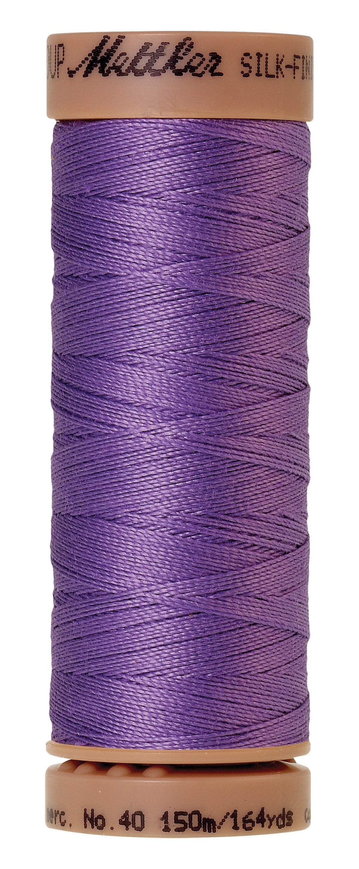 Fil de coton uni Mettler Silk-Finish 40wt 150 m (164 verges) Lavande anglaise