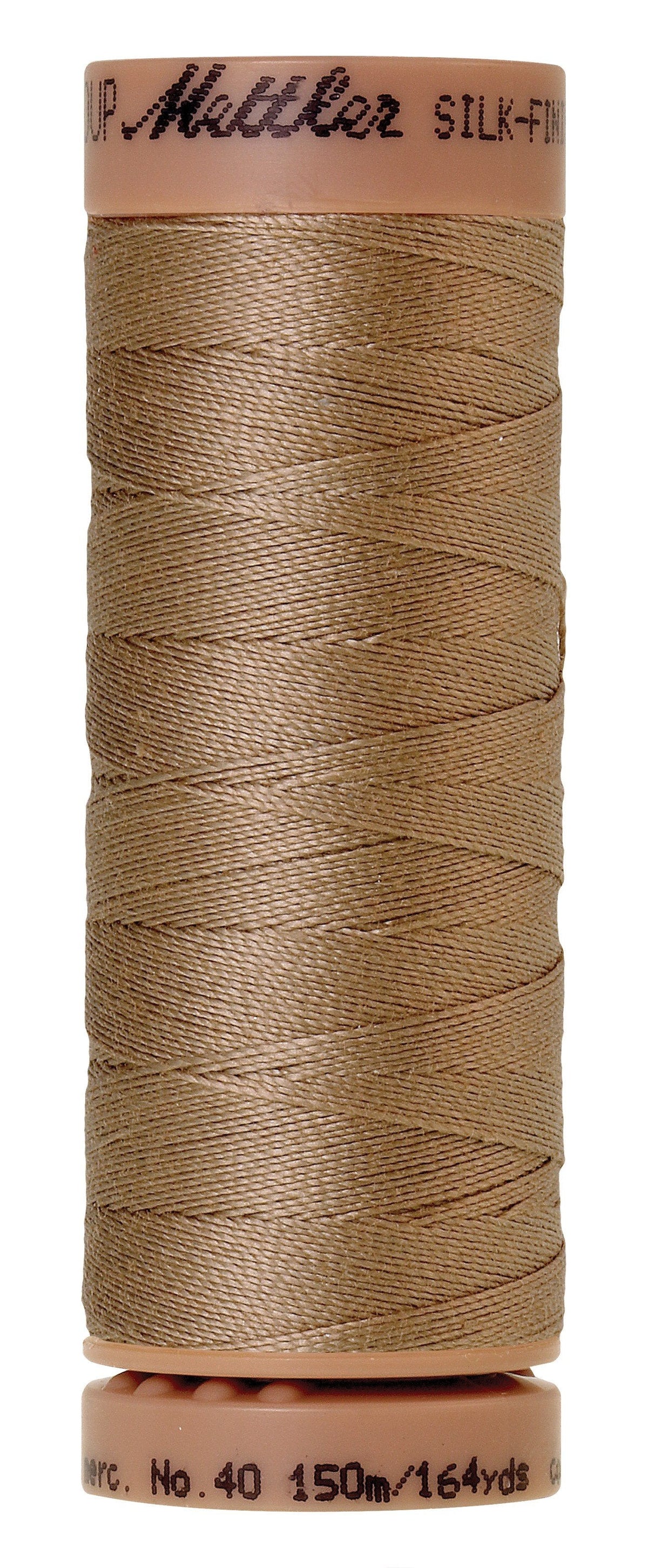 Mettler Fil de coton uni 40wt Silk-Finish 164v/150M Crème Caramel