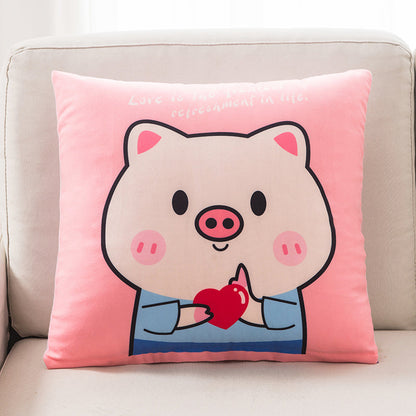 Cute Decorative Throw Pillow – Soft Plush Sofa Cushion for Living Room, Bedroom & Bedside
