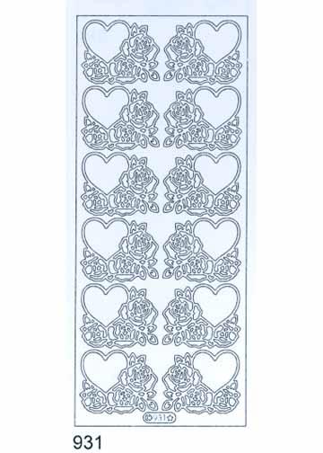 Stickers Déco - Cœurs et Roses