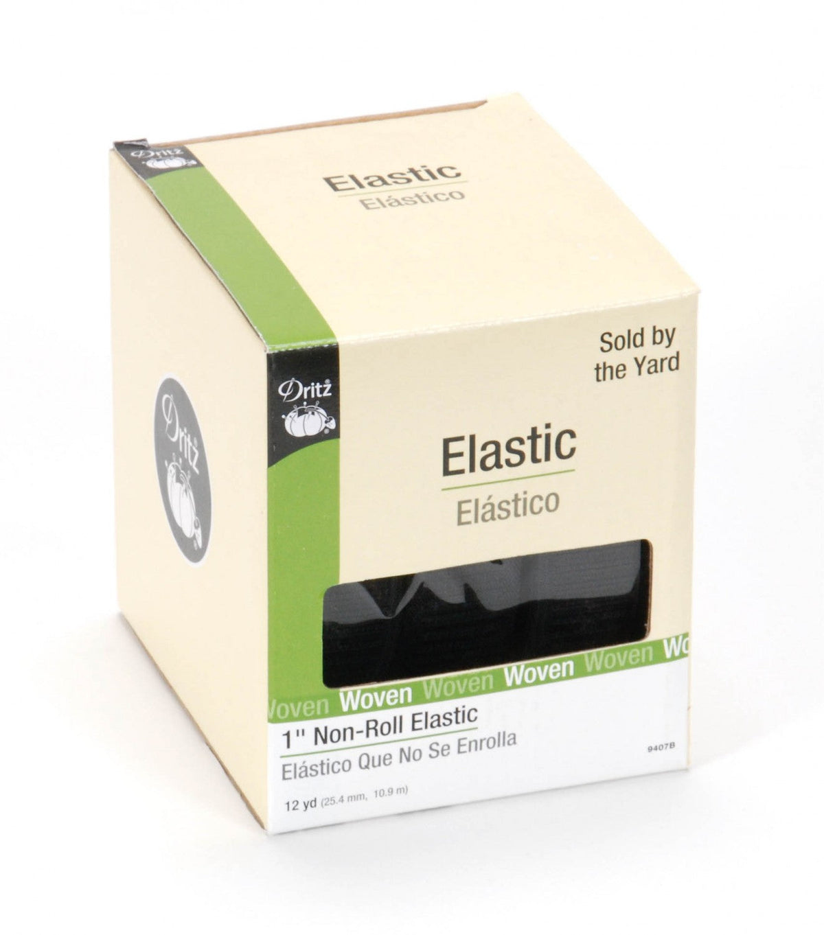 Élastique anti-roulis 2,5 cm noir