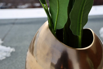 Fina - Jardinière à poser en laiton (Plusieurs tailles disponibles)