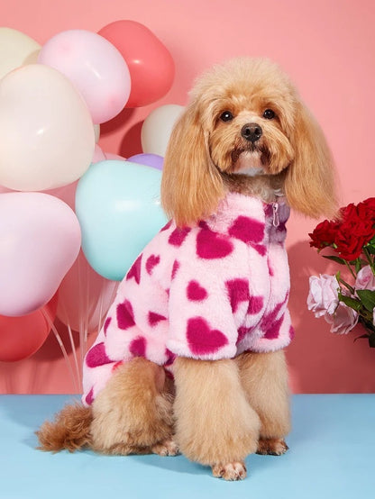 Dog Jacket | Heart Detail Dog Jacket