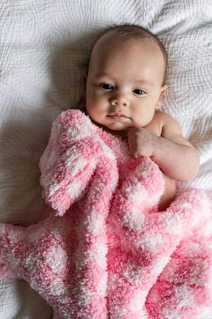 Cotton Candy Check Print Lovey