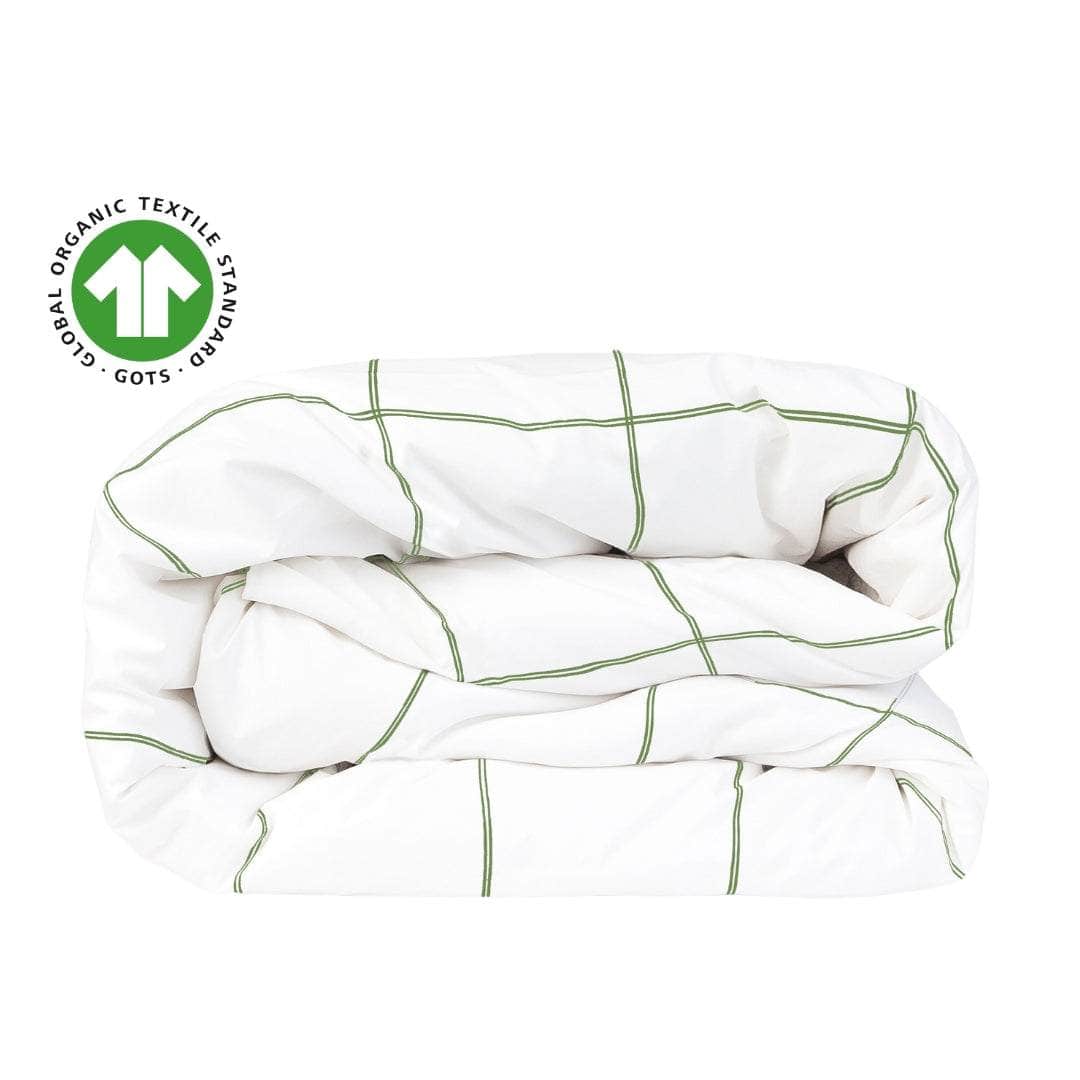 Housse de couette en percale de coton bio Essential