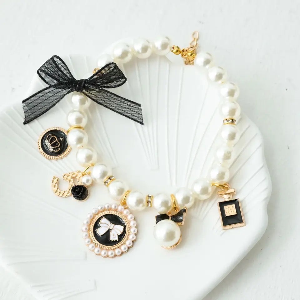 Coco Chewnel Pearl Dog Collar