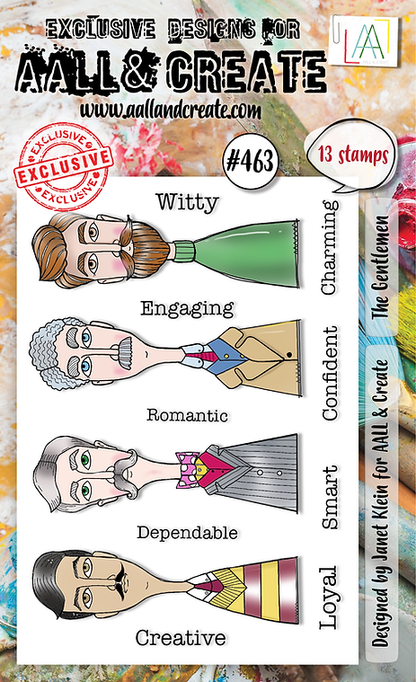 AALL and Create - A6 Stamp Set - The Gentlemen
