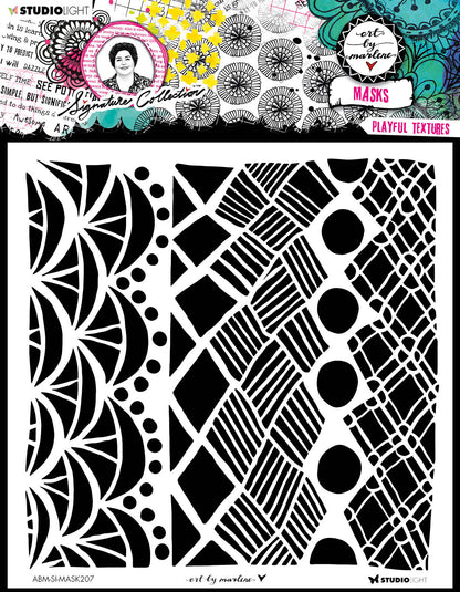 ABM Mask Textures Ludiques Collection Signature 203.2x203.2x1mm 1 PC nr.207