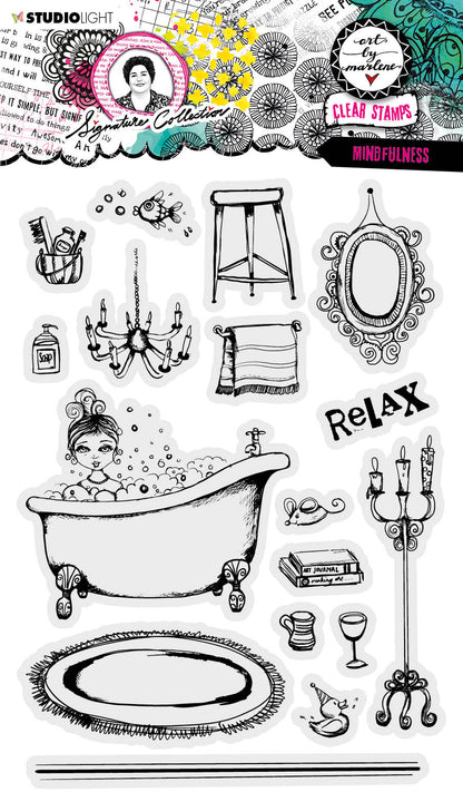 ABM Tampon transparent Collection Signature Mindfulness 265x153x1mm 17 pièces n°473