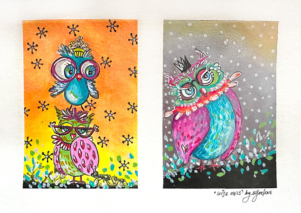 Tampon transparent ABM collection Owlicious Signature 148x210x3mm 9 pièces réf. 637