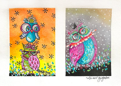 Tampon transparent ABM collection Owlicious Signature 148x210x3mm 9 pièces réf. 637