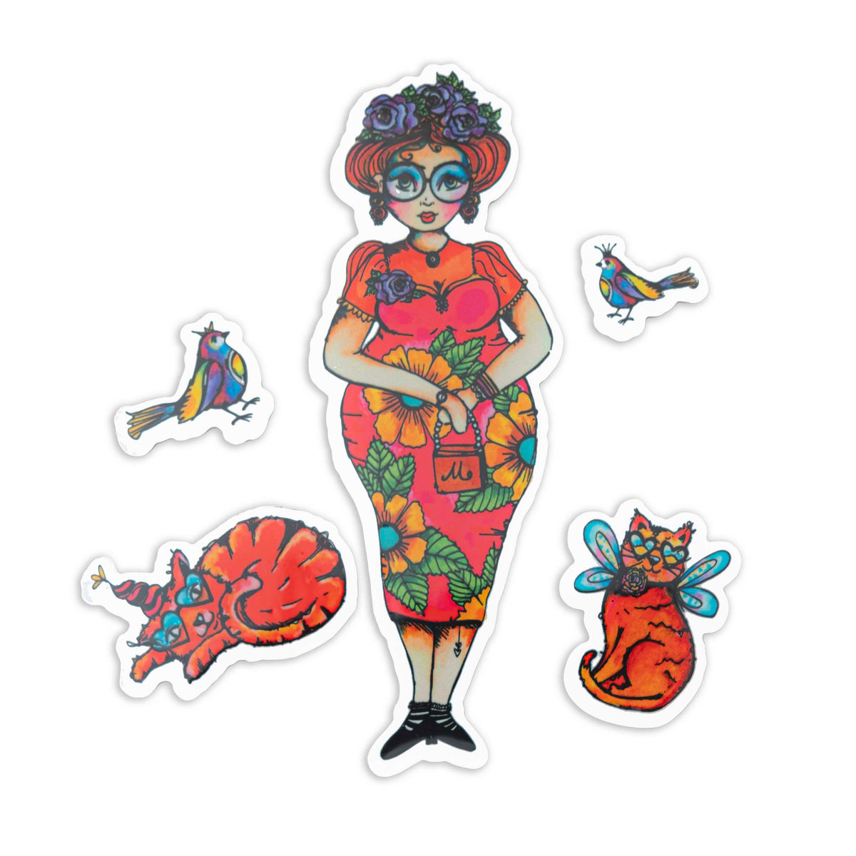 ABM Tampon transparent Collection Signature Amis de Frida 5 pièces