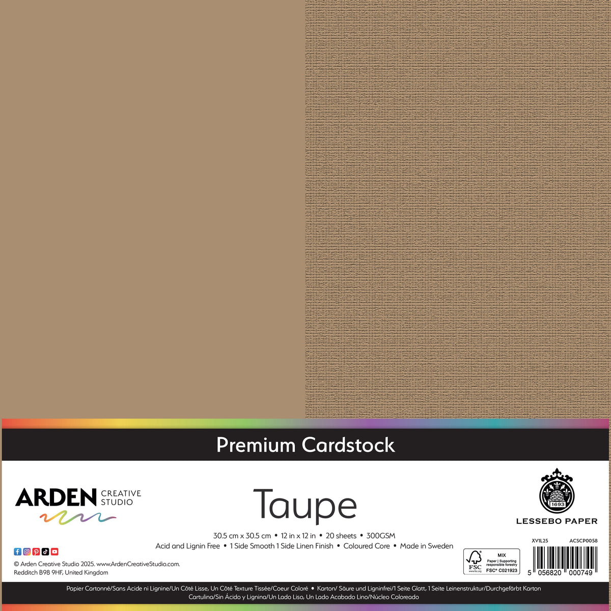 Arden Creative Studio Premium Cardstock 12in x 12in 300gsm 20 Pack