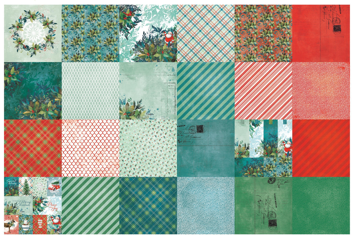 Bloc de papiers « Season of Joy » 30,5 x 30,5 cm, Arden Creative Studio