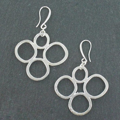 Boucles d'oreilles bulles en plaqué argent