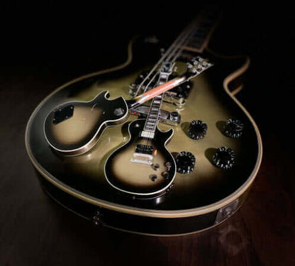 Adam Jones Les Paul Custom Antique Silverburst Miniature Guitar