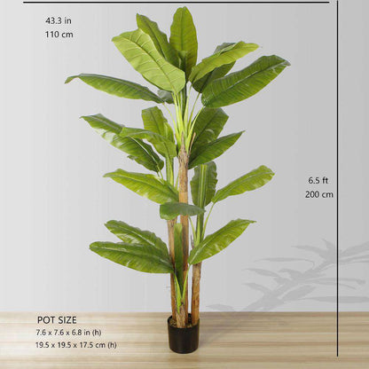 Anna Arbre à Bananier Artificiel en Pot (Plusieurs Tailles)