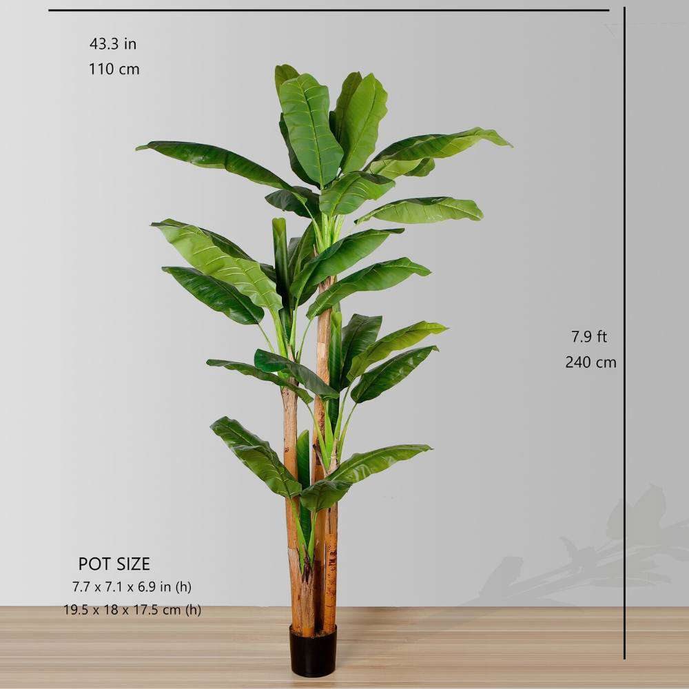 Anna Arbre à Bananier Artificiel en Pot (Plusieurs Tailles)