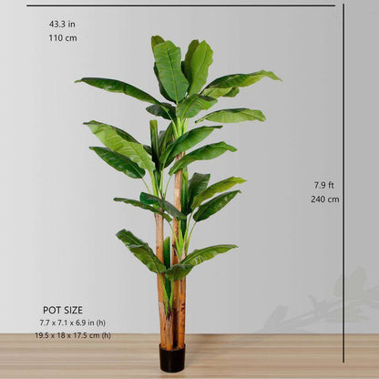 Anna Arbre à Bananier Artificiel en Pot (Plusieurs Tailles)
