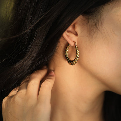 ANYA 72201G Croissant Hoops Gold