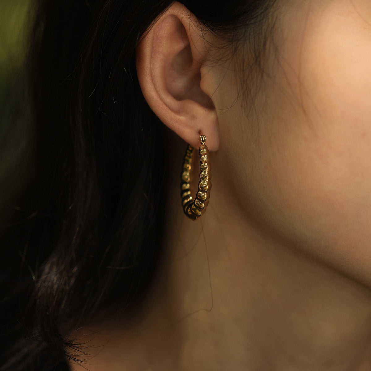 ANYA 72201G Croissant Hoops Gold