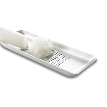Eatoco Oros L Large Grater – Japanese Stainless Steel Tray Zester & Condiment Grater