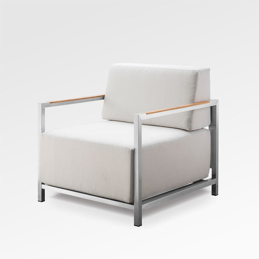 Chaise longue Acacia Lux avec coussins Sunbrella®
