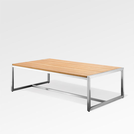 Table basse rectangulaire en bois de teck et acacia