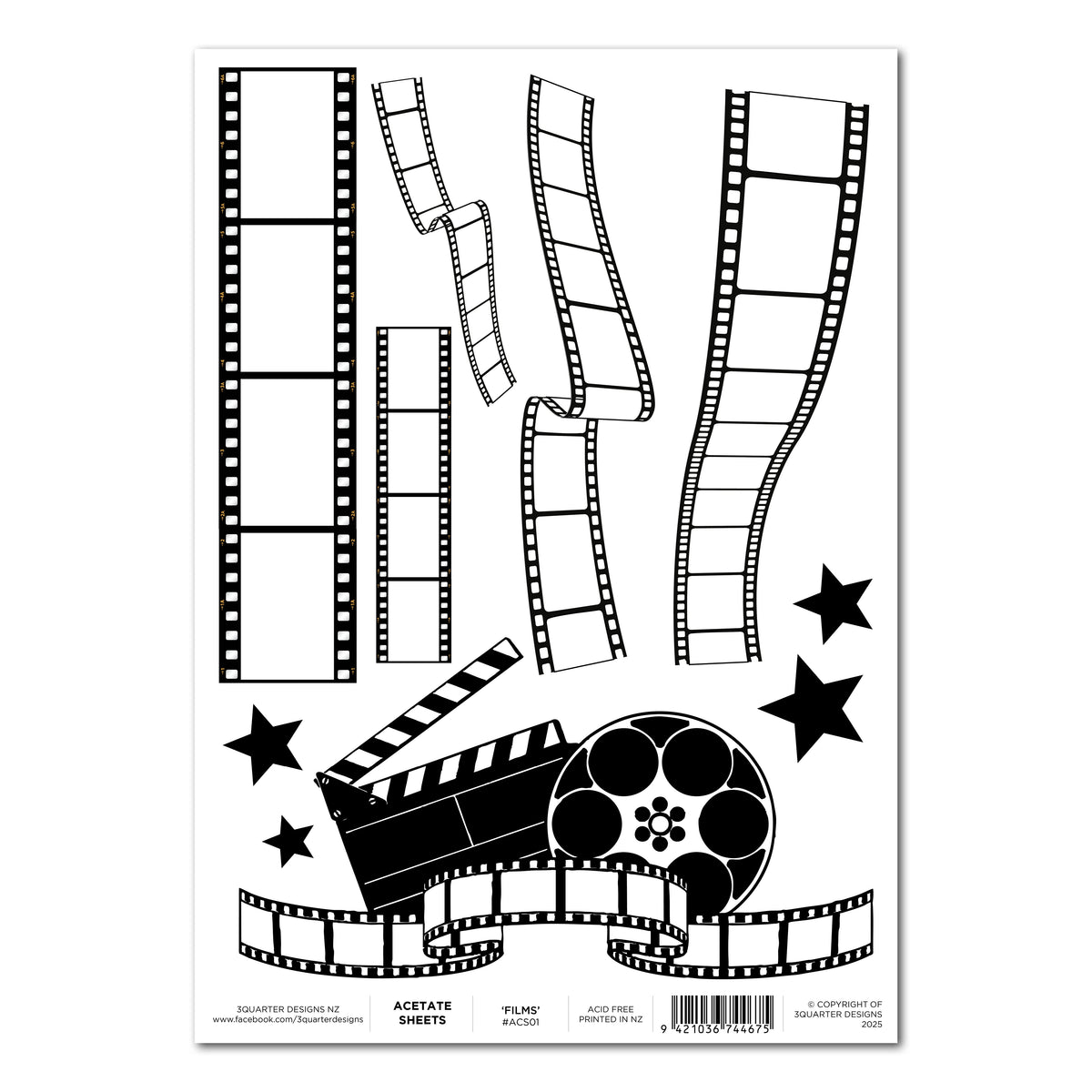 3Quarter Designs Feuille acétate A4 - Films