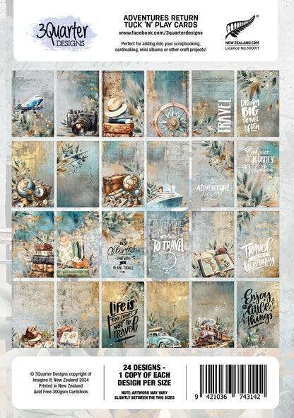 3Quarter Designs Adventures Return - Cartes Tuck N Play