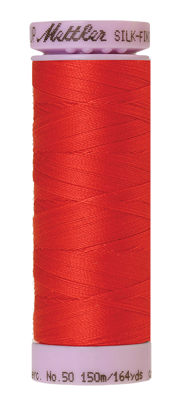 Fil de coton mercerisé Mettler Silk-finish 50wt, 164 verges/150 m, Grenadine
