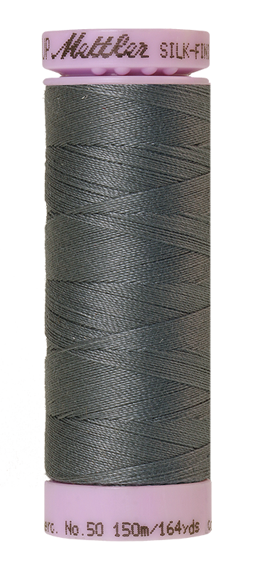 Fil de coton Mettler Silk-finish 50wt, 164 verges/150 m, Quiet Shade