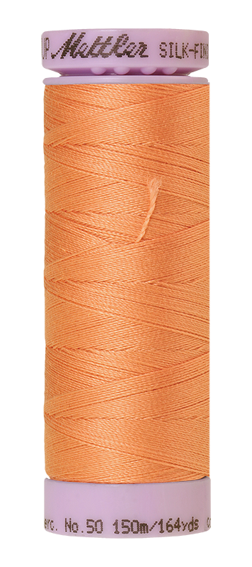Fil de coton uni Mettler Silk-finish 50wt 164v/150m Corail Coquillage