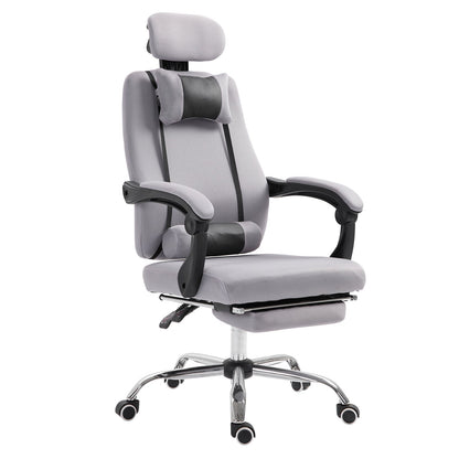 Brady Ergonomic Executive High Back Office Chair with Footrest and Lumbar Support-Grey