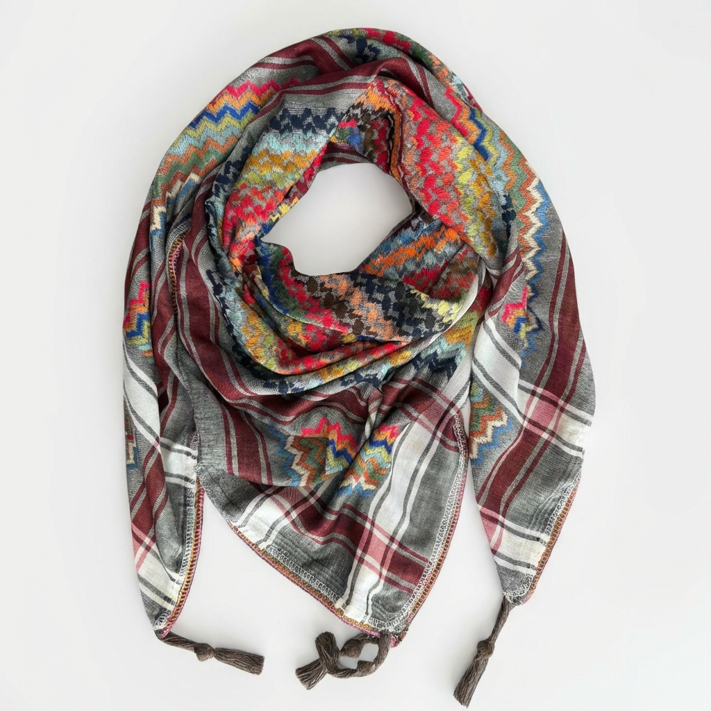 Mawasem Kufiya (Keffiyeh) | Ash Grey