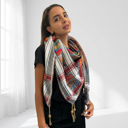 Mawasem Kufiya (Keffiyeh) | Ash Grey