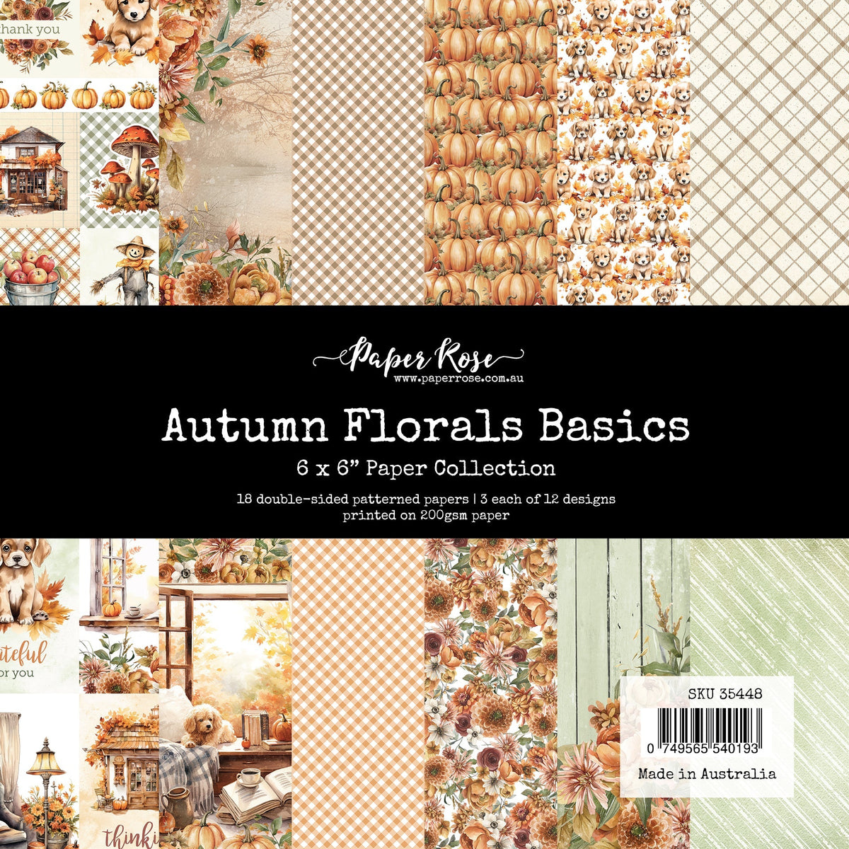 Autumn Florals Basics 6x6 Paper Collection 35448