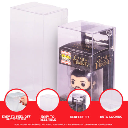 EVORETRO Funko Pop Keychain PET Protectors