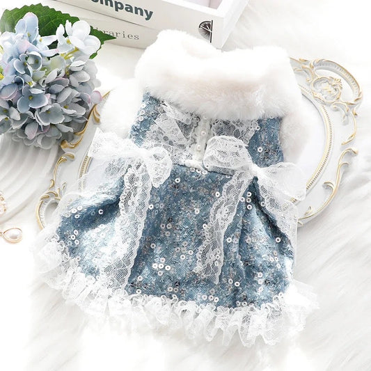 Sequin Dog Party Dress | Pet Dress