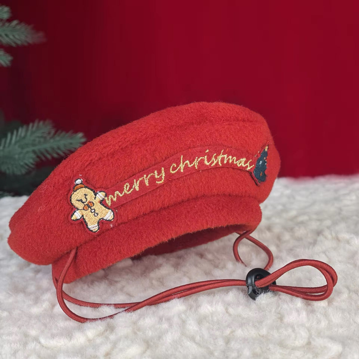 Pull de Noël pour chien en pain d'épices – Tenue tricotée d'hiver pour chiens