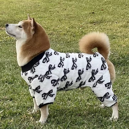 Combinaison Nœuds et Tout – Combinaison de luxe pour chiens de races moyennes à grandes