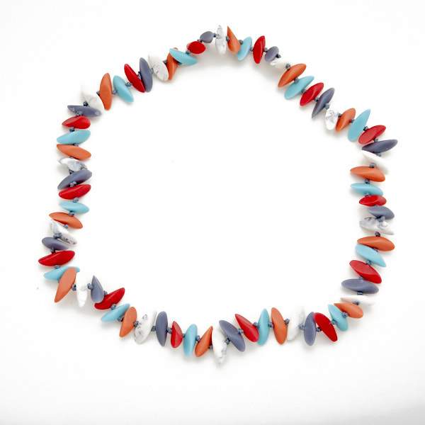 Resin Slice Bead Necklace