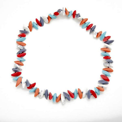 Resin Slice Bead Necklace