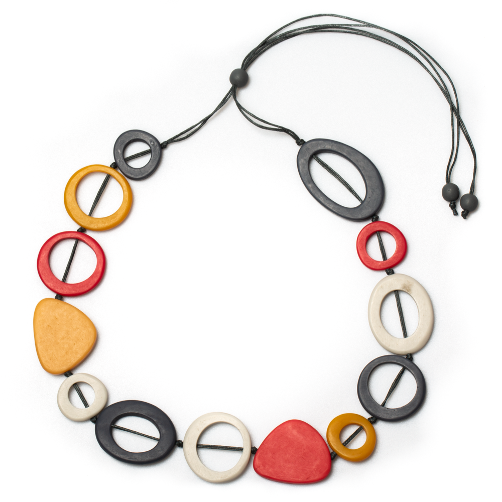Long collier ovale ouvert