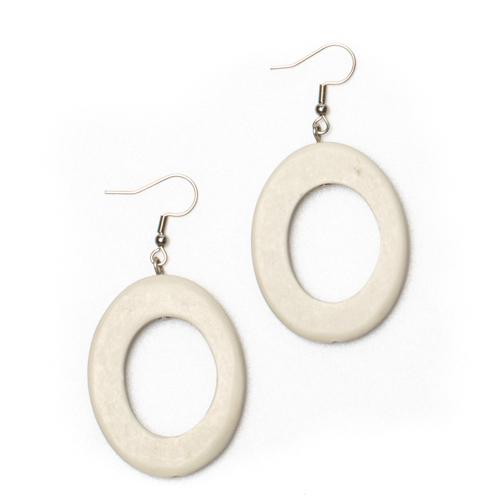 Resin Simple Hoop Earrings