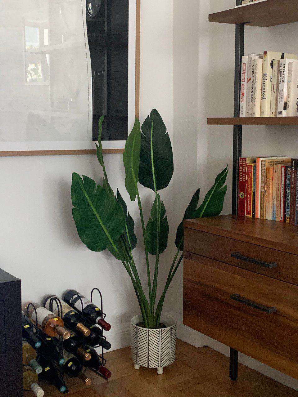 Oiseau de Paradis Artificiel Bohème en Pot 109 cm