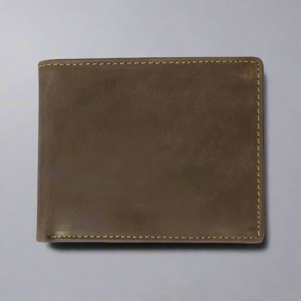 BOL Men's RFID Bifold Leather Wallet With Coin Pouch