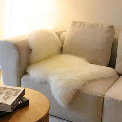 Tapis en peau de mouton blanc BOL