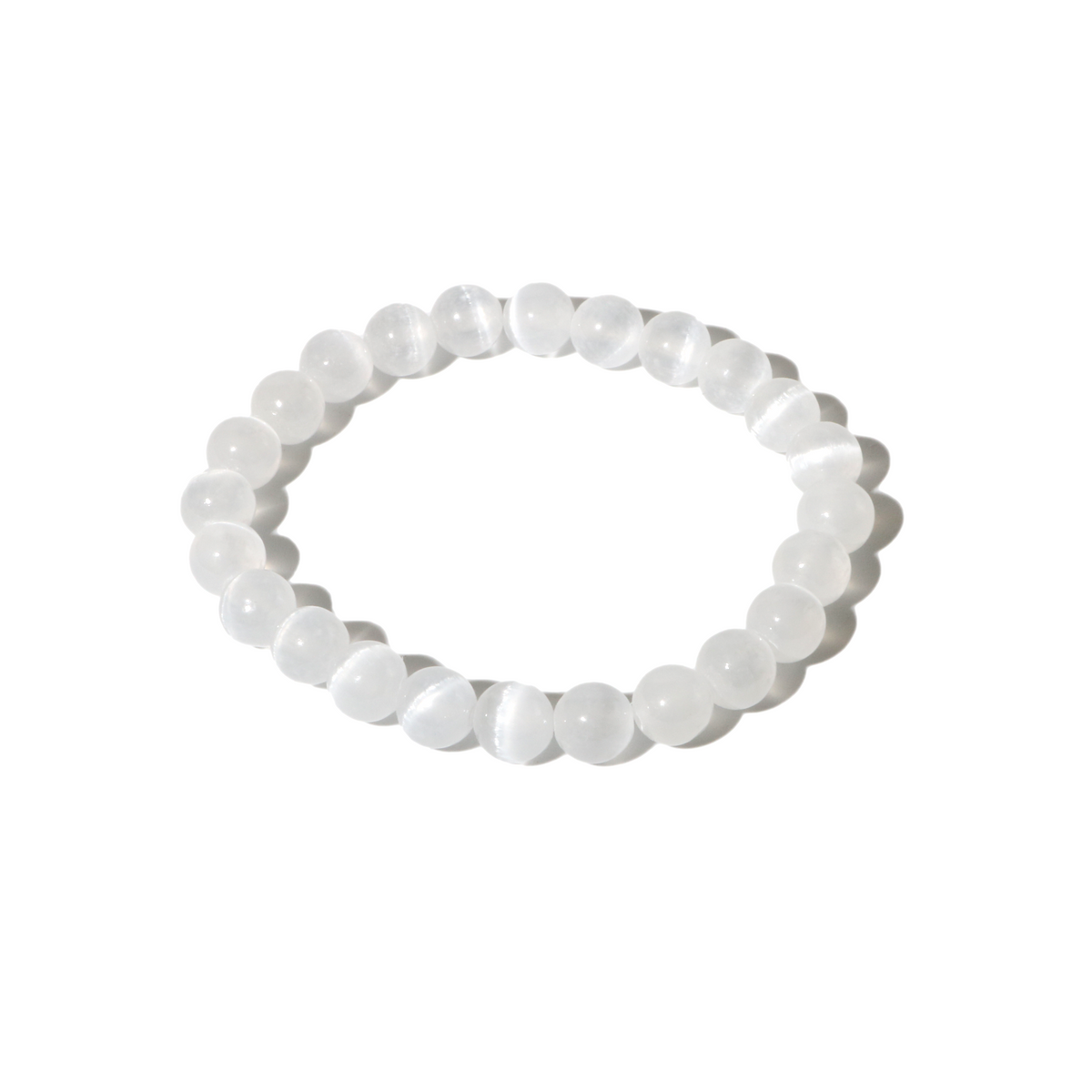 Selenite Round Bracelet - 8mm